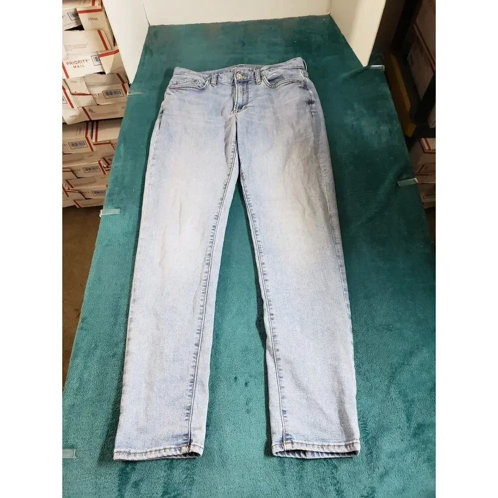 Banana Republic Jeans Size 31x32 Mens Blue Pant Stretch Mid Rise Travel Straight
